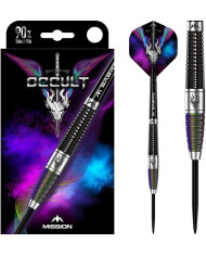 Mission Occult Darts Steel Tip - 90% - Black & Coral PVD
