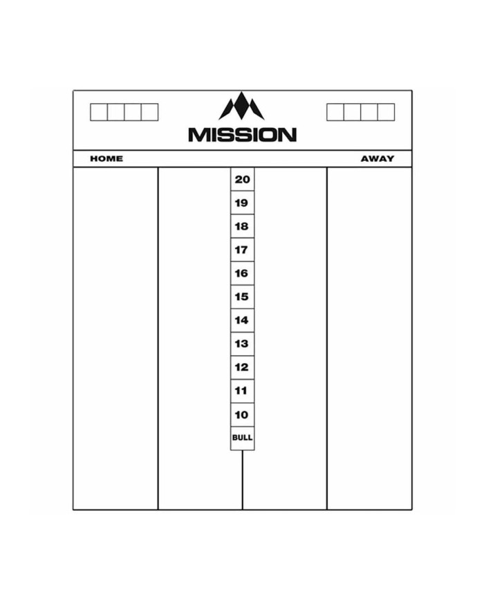Mission Marker Boards - Drywipe Scoreboard - Whiteboard - Cricket
