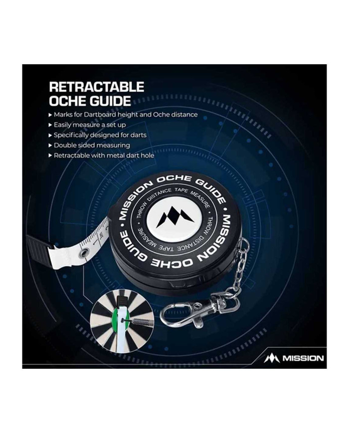 Mission Retractable Dartboard Measure Tape
