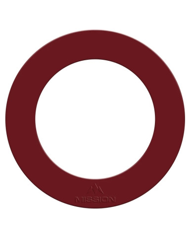 Mission Dartboard Surround Heavy Duty - Embossed Logo - Red