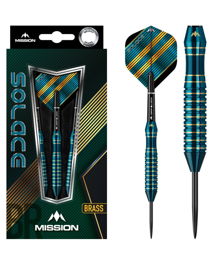 Mission Solace Darts Steel Tip Brass - M1 - Dark Green - 22g
