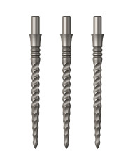 Mission Metal Sniper Spikes - Lunar CS - Silver - 32 mm