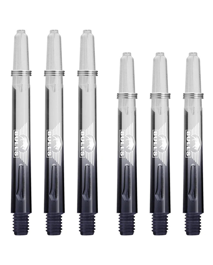Bulls X Ray Shafts - Dart Stems - Gradient - Black